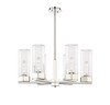 INNOVATIONS 427-6CR-PN-G427-14CL Claverack 6 28.375 inch Chandelier Polished Nickel