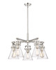 INNOVATIONS 411-5CR-PN-G411-7CL Newton Cone 5 26 inch Chandelier Polished Nickel
