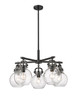 INNOVATIONS 410-5CR-BK-G410-7CL Newton Sphere 5 26 inch Chandelier Matte Black