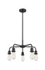 INNOVATIONS 516-5CR-BK Ballston 5 18 inch Chandelier Matte Black