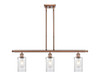 INNOVATIONS 516-3I-AC-G804 Clymer 3 36 inch Island Light Antique Copper