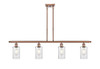 INNOVATIONS 516-4I-AC-G804 Clymer 4 48 inch Island Light Antique Copper