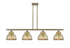 INNOVATIONS 516-4I-AB-M14-AB Adirondack 4 48 inch Island Light Antique Brass INNOVATIONS 516-4I-AB-M14-AB Adirondack 4 48 inch Island Light Antique Brass
