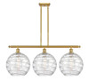 INNOVATIONS 516-3I-SG-G1213-12 Deco Swirl 3 Light 36 inch Island Light Satin Gold