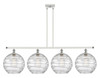 INNOVATIONS 516-4I-WPC-G1213-12 Deco Swirl 4 Light 48 inch Island Light White and Polished Chrome