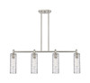 INNOVATIONS 434-4I-SN-G434-12DE Crown Point 4 43.75 inch Island Lighting Satin Nickel INNOVATIONS 434-4I-SN-G434-12DE Crown Point 4 43.75 inch Island Lighting Satin Nickel