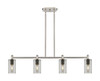 INNOVATIONS 434-4I-SN-G434-7SM Crown Point 4 43.75 inch Island Lighting Satin Nickel