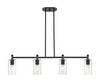 INNOVATIONS 434-4I-BK-G434-7SDY Crown Point 4 43.75 inch Island Lighting Matte Black