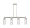 INNOVATIONS 434-4I-SN-G434-12SDY Crown Point 4 43.75 inch Island Lighting Satin Nickel