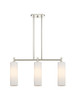 INNOVATIONS 434-3I-PN-G434-12WH Crown Point 3 30.5 inch Island Lighting Polished Nickel