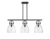 INNOVATIONS 410-3I-BK-G412-10SDY Newton Bell 3 41.5 inch Island Lighting Matte Black