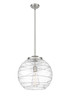 INNOVATIONS 221-1S-SN-G1213-16-BB-95-LED Deco Swirl 1 Light 15.75 inch Pendant Brushed Satin Nickel