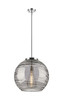 INNOVATIONS 221-1S-PC-G1213-18SM Deco Swirl 1 Light 17.875 inch Pendant Polished Chrome