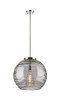 INNOVATIONS 221-1S-PN-G1213-18SM Deco Swirl 1 Light 17.875 inch Pendant Polished Nickel