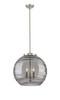 INNOVATIONS 221-3S-SN-G1213-18SM Deco Swirl 3 Light 17.875 inch Pendant Brushed Satin Nickel