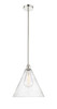 INNOVATIONS 616-1S-PN-GBC-164 Edison Cone 1 Light 16 inch Pendant Polished Nickel