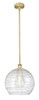 INNOVATIONS 616-1S-BB-G1213-14 Athens Deco Swirl 1 Light 13.75 inch Pendant Brushed Brass
