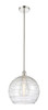 INNOVATIONS 616-1S-PN-G1213-14 Athens Deco Swirl 1 Light 13.75 inch Pendant Polished Nickel