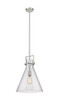 INNOVATIONS 411-1SL-SN-G411-14SDY Newton Cone 1 14 inch Pendant Brushed Satin Nickel