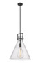 INNOVATIONS 411-1SL-BK-G411-16SDY Newton Cone 1 16 inch Pendant Matte Black