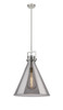 INNOVATIONS 411-1SL-SN-G411-18SM Newton Cone 1 18 inch Pendant Brushed Satin Nickel