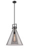 INNOVATIONS 411-1SL-BK-G411-18SM Newton Cone 1 18 inch Pendant Matte Black