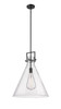 INNOVATIONS 411-1SL-BK-G411-18SDY Newton Cone 1 18 inch Pendant Matte Black