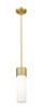 INNOVATIONS 428-1S-BB-G428-12WH Bolivar 1 4.75 inch Pendant Brushed Brass