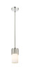 INNOVATIONS 428-1S-PN-G428-7WH Bolivar 1 4.75 inch Pendant Polished Nickel