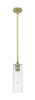INNOVATIONS 434-1S-BB-G434-12CL Crown Point 1 4.5 inch Pendant Brushed Brass