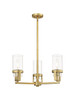 INNOVATIONS 426-3CR-BB-G426-8CL Utopia 3 21.5 inch Pendant Brushed Brass