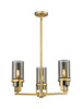 INNOVATIONS 426-3CR-BB-G426-8SM Utopia 3 21.5 inch Pendant Brushed Brass