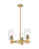 INNOVATIONS 434-3CR-BB-G434-7SDY Crown Point 3 18 inch Pendant Brushed Brass