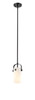 INNOVATIONS 423-1S-BK-G423-7WH Pilaster II Cylinder 1 5 inch Pendant Matte Black