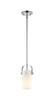 INNOVATIONS 423-1S-PC-G423-7WH Pilaster II Cylinder 1 5 inch Pendant Polished Chrome