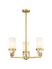 INNOVATIONS 426-3CR-BB-G426-8WH Utopia 3 21.5 inch Pendant Brushed Brass