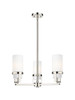 INNOVATIONS 426-3CR-PN-G426-8WH Utopia 3 21.5 inch Pendant Polished Nickel