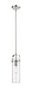 INNOVATIONS 423-1S-PN-G423-12CL Pilaster II Cylinder 1 5 inch Pendant Polished Nickel