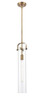INNOVATIONS 413-1SS-BB-G413-1S-4CL Pilaster 1 4.75 inch Pendant Brushed Brass