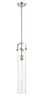 INNOVATIONS 413-1SS-SN-G413-1S-4CL Pilaster 1 4.75 inch Pendant Satin Nickel