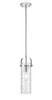 INNOVATIONS 423-1S-PC-G423-12DE Pilaster II Cylinder 1 5 inch Pendant Polished Chrome