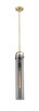 INNOVATIONS 413-1SS-BB-G413-1S-4SM Pilaster 1 4.75 inch Pendant Brushed Brass