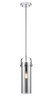 INNOVATIONS 423-1S-PC-G423-12SM Pilaster II Cylinder 1 5 inch Pendant Polished Chrome