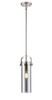 INNOVATIONS 423-1S-SN-G423-12SM Pilaster II Cylinder 1 5 inch Pendant Satin Nickel