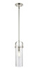 INNOVATIONS 423-1S-PN-G423-12SDY Pilaster II Cylinder 1 5 inch Pendant Polished Nickel