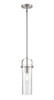 INNOVATIONS 423-1S-SN-G423-12SDY Pilaster II Cylinder 1 5 inch Pendant Satin Nickel