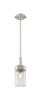 INNOVATIONS 427-1S-SN-G427-9CL Claverack 1 5.875 inch Pendant Satin Nickel