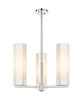 INNOVATIONS 427-3CR-PN-G427-14WH Claverack 3 21.625 inch Pendant Polished Nickel