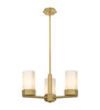 INNOVATIONS 427-3CR-BB-G427-9WH Claverack 3 21.625 inch Pendant Brushed Brass