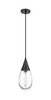 INNOVATIONS 450-1P-BK-G450-6CL Malone 1 6 inch Pendant Matte Black